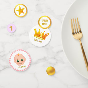 First Baby Birthday Party & Golden Star Confetti