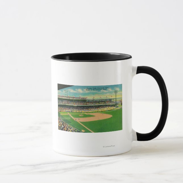 First Base Bleachers View of Crosley Field Mug (Right)