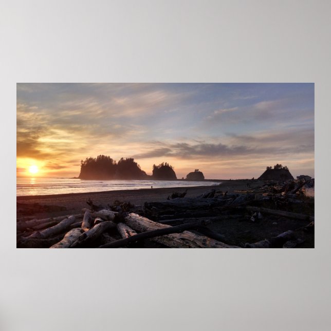 First Beach at La Push Washington Poster (Front)