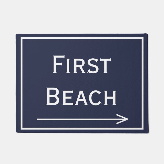 First Beach Newport Doormat (Front)