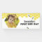 First Bee Day Birthday Banner Honeycomb Design
