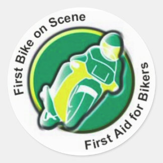 FIRST BIKE ON SCENE STICKER