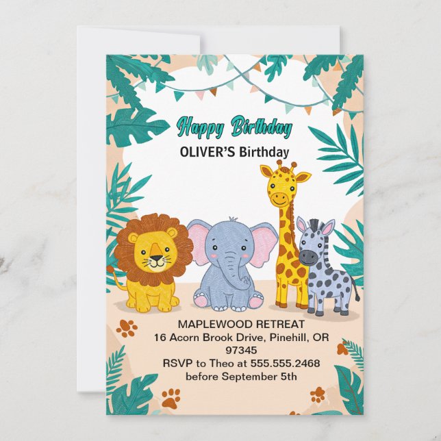 First Birthday 1st Birthday Invitation (Front)