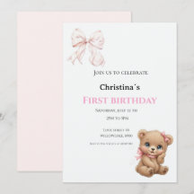 First Birthday baby girl