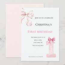 First Birthday baby girl