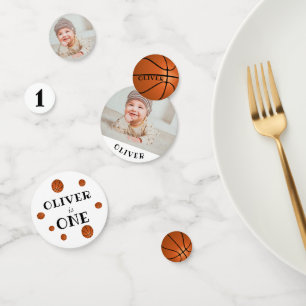 First Birthday Basketball Birthday Party Confetti