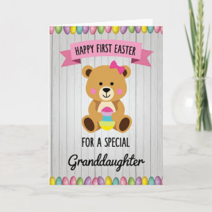First Birthday Bear Hug Card