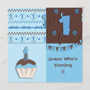 First Birthday Boy : Invitation