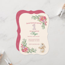 First Birthday, Bunny Theme