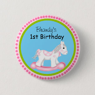 First Birthday Button