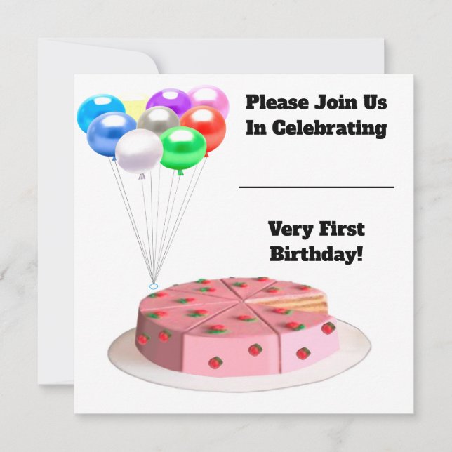 First Birthday Card (Front)