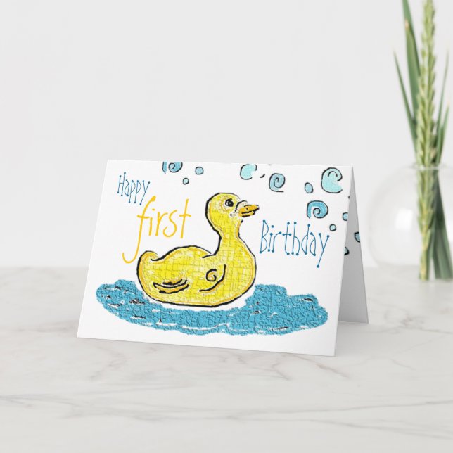 First Birthday Card (Front)
