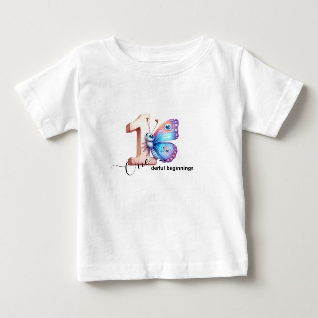 First Birthday Celebration Tee for Toddlers (Front)