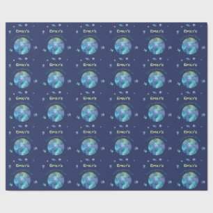 First birthday first trip around the sun wrapping paper