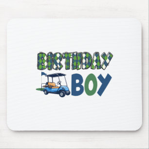First Birthday Golf Family Matching Golfer Birthda Mouse Pad