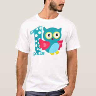 First Birthday Happy Owl T-Shirt