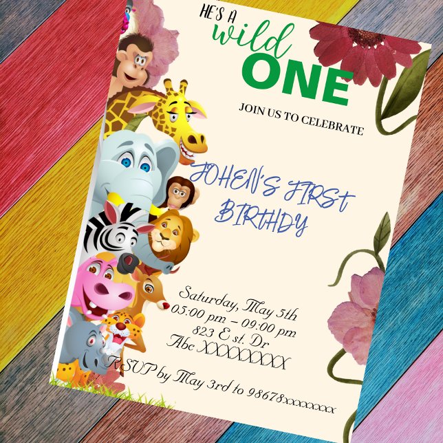 First Birthday Invitation Card (Creator Uploaded)
