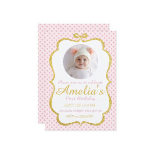 First Birthday Invite