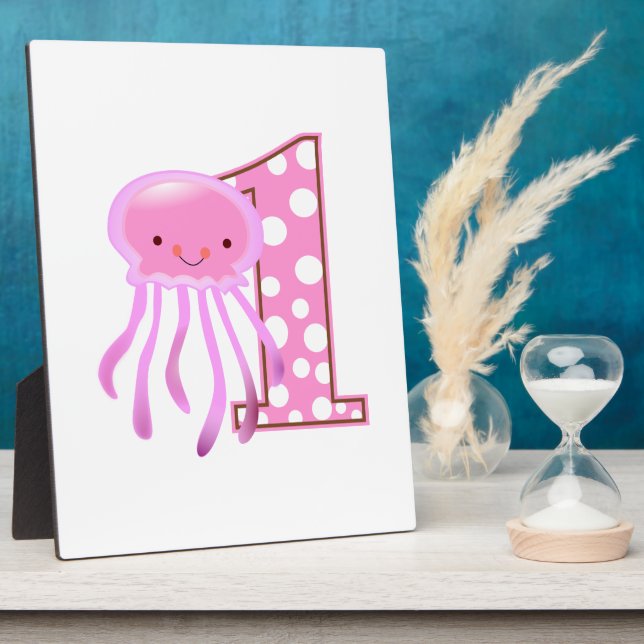 First Birthday Jellyfish Plaque (Side)