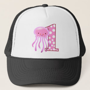 First Birthday Jellyfish Trucker Hat