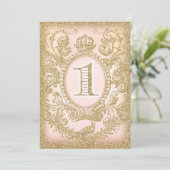 First Birthday Once Upon a Dream Princess Invitati Invitation (Standing Front)