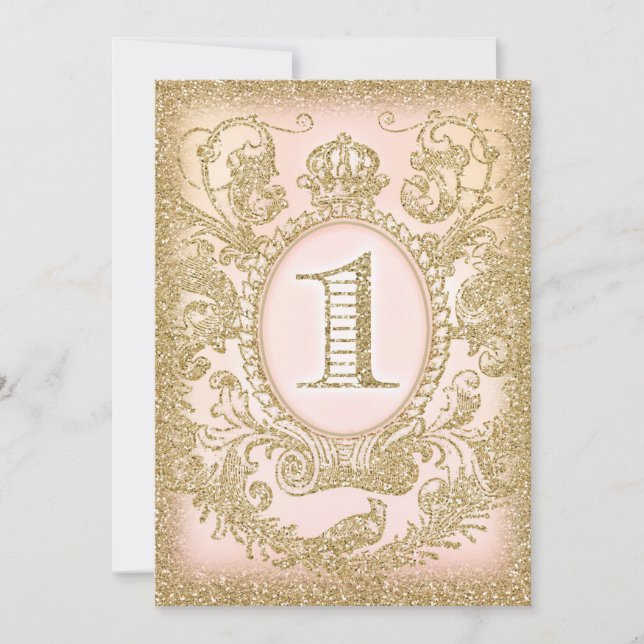 First Birthday Once Upon a Time Princess Invitation (Front)