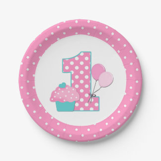 First Birthday Paper Plate