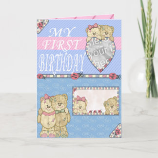 First Birthday Party Card