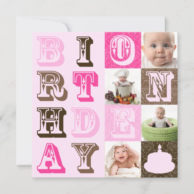 First Birthday Party Invitation (Front)
