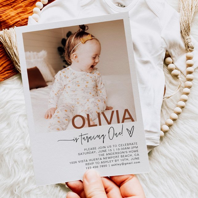 First Birthday Photo Invitation (Creator Uploaded)