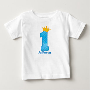First Birthday Prince Tshirt Personalized