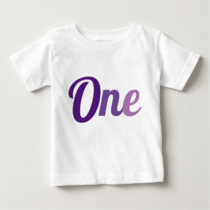 First Birthday Purple Baby T-Shirt