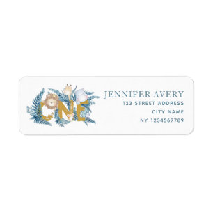 First Birthday Safari Animals Return Address Return Address Label