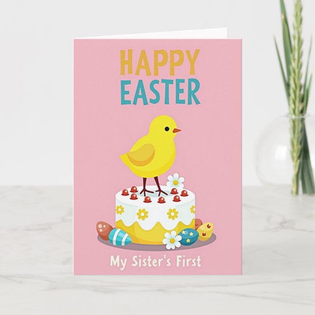First Birthday Sibling Card (Front)