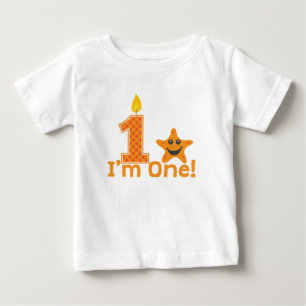 First Birthday Starfish Baby T-Shirt