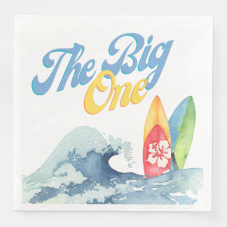 First Birthday Surf Party Napkins