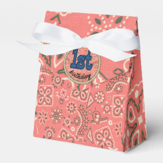 First Birthday Western Rodeo Favour Box