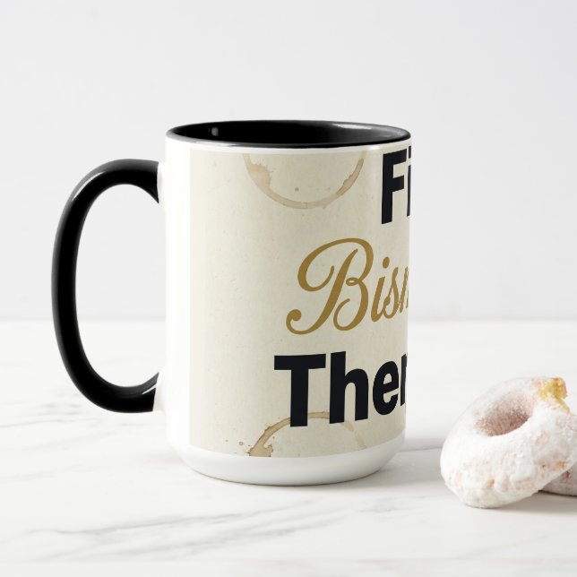 First Bismillah Then Sips - Islamic Coffee Lover G Mug (With Donut)