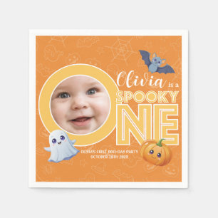 First Boo Spooktacular First Birthday Napkin