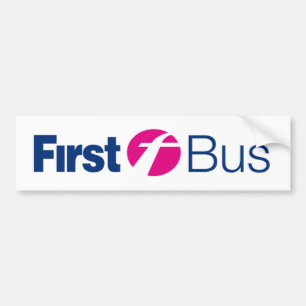 First Bus Bumper Sticker