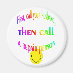 First call your husband... fin magnet