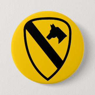 First Cavalry 7.5 Cm Round Badge