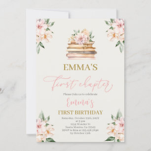 First Chapter Birthday Invitation