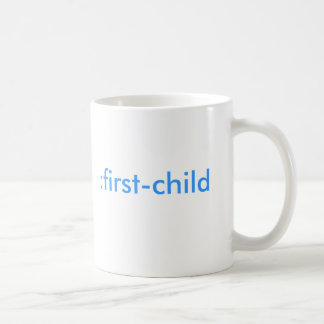 :first-child (it's a boy!) coffee mug