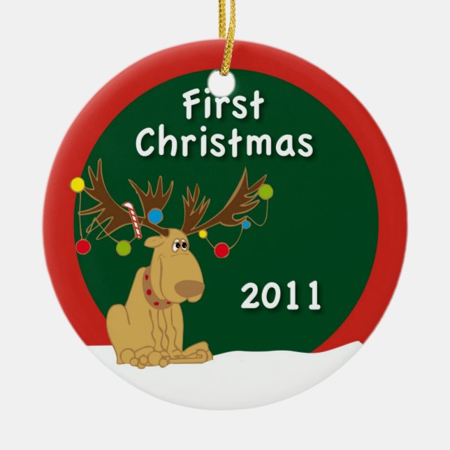 First Christmas 2011 Ornament (Boy) (Front)