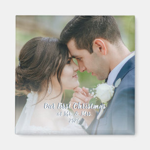 First Christmas 2026 Newlywed Keepsake Magnet