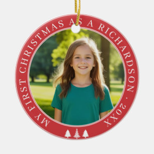 First Christmas Adoption Ceramic Ornament