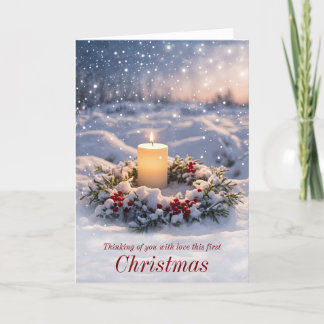 First Christmas Alone After Loved One Passed  Card