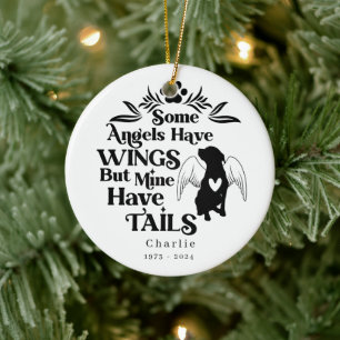 First Christmas always in our heart memorial Pet Ceramic Ornament