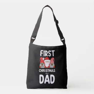 First Christmas As A Dad Family Holiday Kids Crossbody Bag